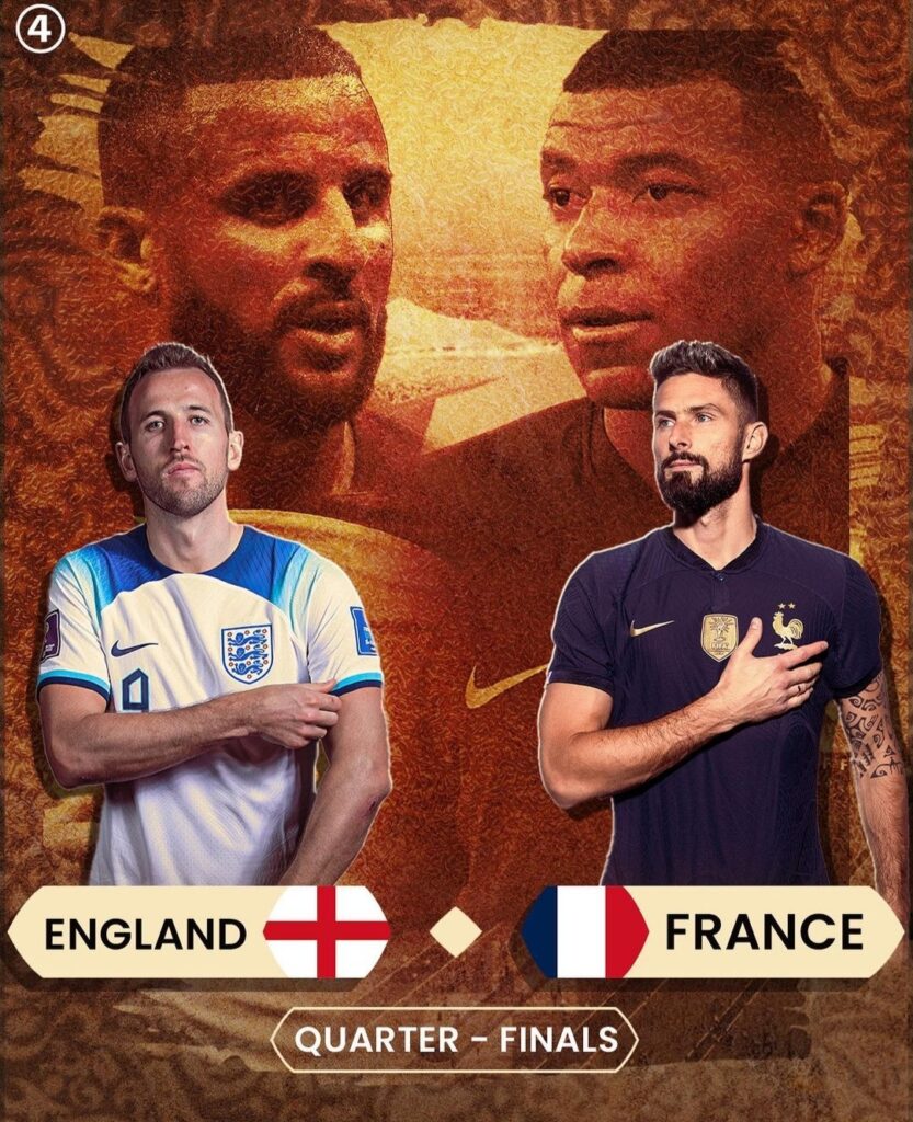 اهداف مباراة فرنسا وانجلترا (2-1) كأس العالم قطر 2022