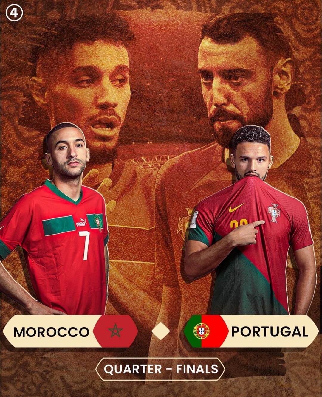 اهداف مباراة المغرب والبرتغال