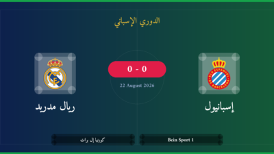 مشاهدة إسبانيول ضد ريال مدريد بث مباشر | الدوري الإسباني
