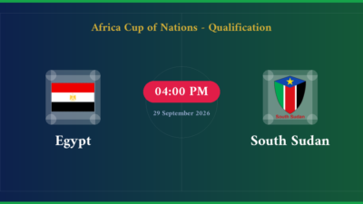 مشاهدة South Sudan ضد Egypt بث مباشر | Africa Cup of Nations – Qualification