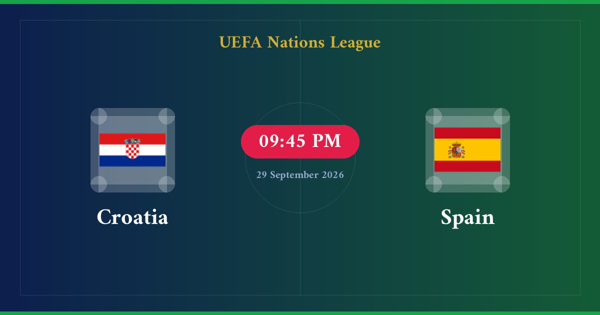 مشاهدة Spain ضد Croatia بث مباشر | UEFA Nations League