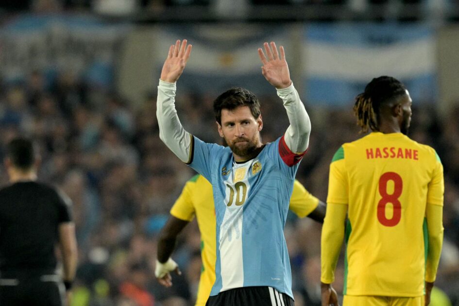 مشاهد مؤثرة في ليلة وداع ميسي لمنتخب الأرجنتين أمام بنين