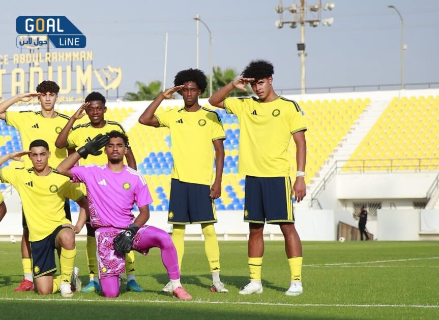 نجل رونالدو يحتفل بفوز ناشئي النصر بـ”تحية عسكرية”
