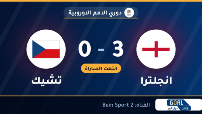 نتيجة مباراة انجلترا وتشيك 3-0 | دوري الامم الاوروبية