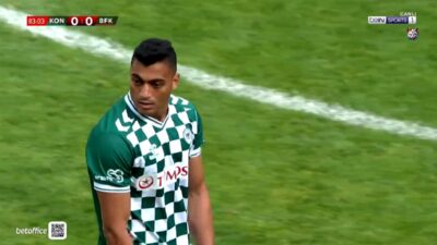 ملخص لمسات مصطفي محمد في مباراة كونيا سبور وباشاك شهير بالدوري التركي