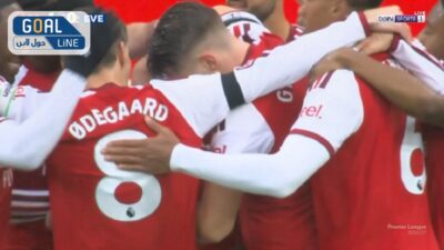 شاهد أهداف مباراة آرسنال وإيفرتون في الدوري الإنجليزي