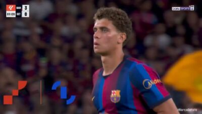 ملخص لمسات حمزة عبد الكريم في مباراة برشلونة وخيتافي بالدوري الاسباني
