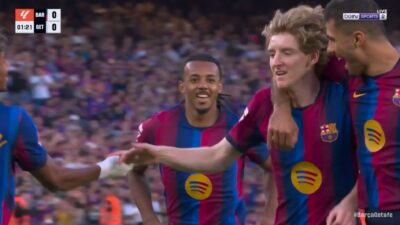 هدف برشلونة الاول في مرمي خيتافي بالدوري الاسباني