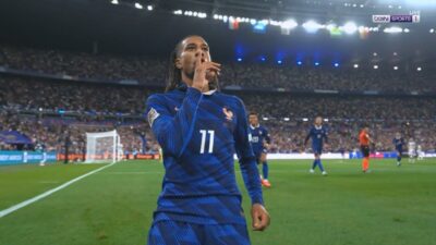 هدف مايكل أوليسي الثاني في مرمي بلجيكا بدوري الامم الاوروبية