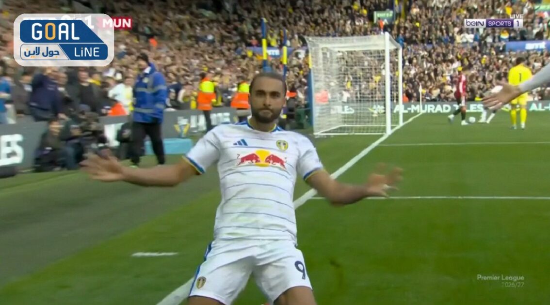 هدف كالفيرت ليوين في مرمي مانشستر يونايتد بالدوري الانجليزي