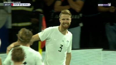 هدف النرويج الرائع في مرمي البرتغال بدوري الامم الاوروبية