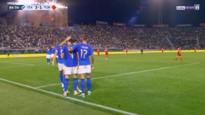 هدف ايطاليا الثالث في مرمي تركيا بدوري الامم الاوروبية