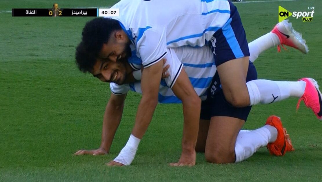هدف بيراميدز الثاني في مرمي القناة بكأس الرابطة المصرية
