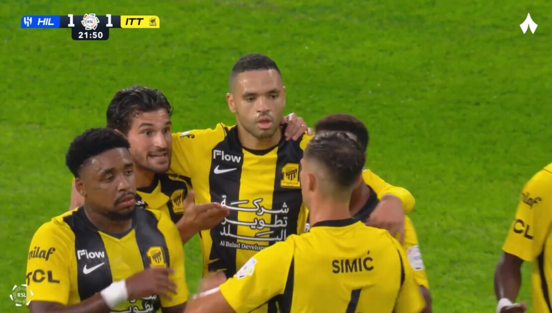 هدف تعادل الاتحاد مع الهلال (1-1) الدوري السعودي