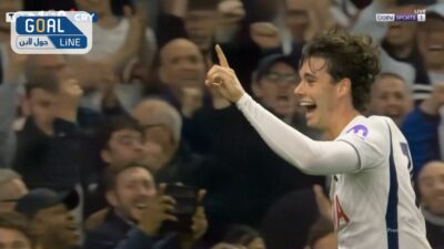 هدف توتنهام الاول في مرمي كريستال بالاس في الدوري الانجليزي