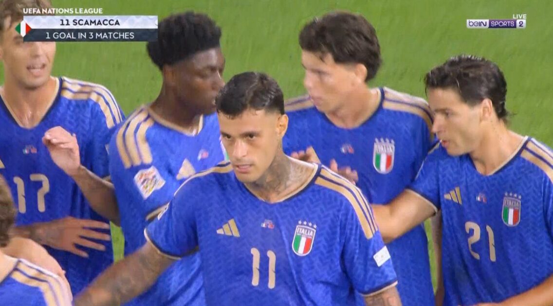 هدف ايطاليا الاول في مرمي تركيا بدوري الامم الاوروبية
