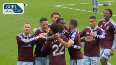 اهداف مباراة مانشستر سيتي واستون فيلا في الدوري الانجليزي