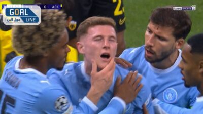 أهداف مباراة مانشستر سيتي وأيك أثينا في دوري أبطال أوروبا