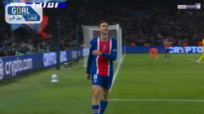 هدف باريس سان جيرمان الرابع في مرمي برشلونة اسيست اشرف حكيمي