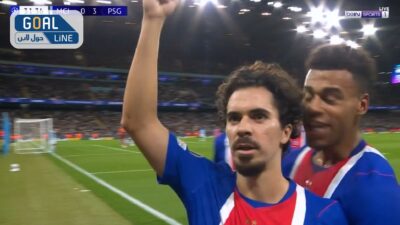 هدف باريس سان جيرمان الثالث في مرمي مانشستر سيتي بدوري ابطال اوروبا