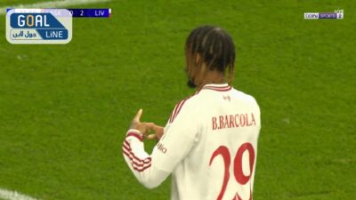 هدف باركولا الاول في مرمي لاسك بدوري ابطال اوروبا