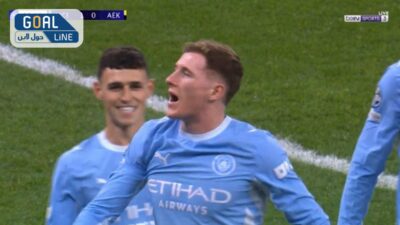 شاهد.. هدف مانشستر سيتي الأول في مرمى آيك أثينا بدوري أبطال أوروبا