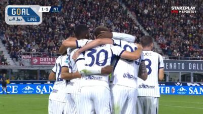 أهداف مباراة إنتر ميلان وبولونيا (3-1) في الدوري الإيطالي