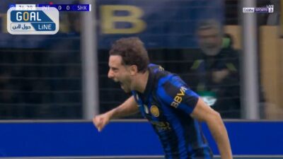 هدف انتر ميلان الاول في مرمي شاختار دونيتسك بدوري ابطال اووربا